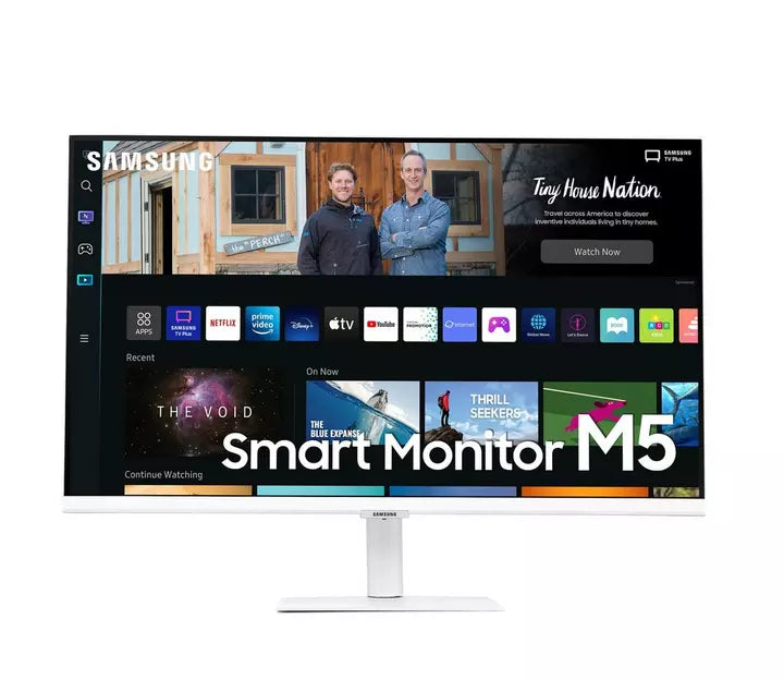 SAMSUNG M5 Full HD VA Panel with Mouse & Keyboard Control, OTT Apps, IoT Hub, Office 365, Workout Tracker, Multiple Ports, Speakers, Remote, Bluetooth Smart Monitor