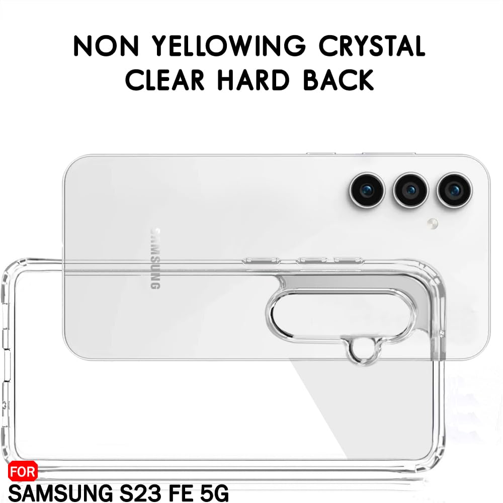 Protect Ultra-Hybrid ShockProof Back Cover Case for Samsung Galaxy S23 FE 5G | Camera Protection Bump | Hard Back Cover Case
