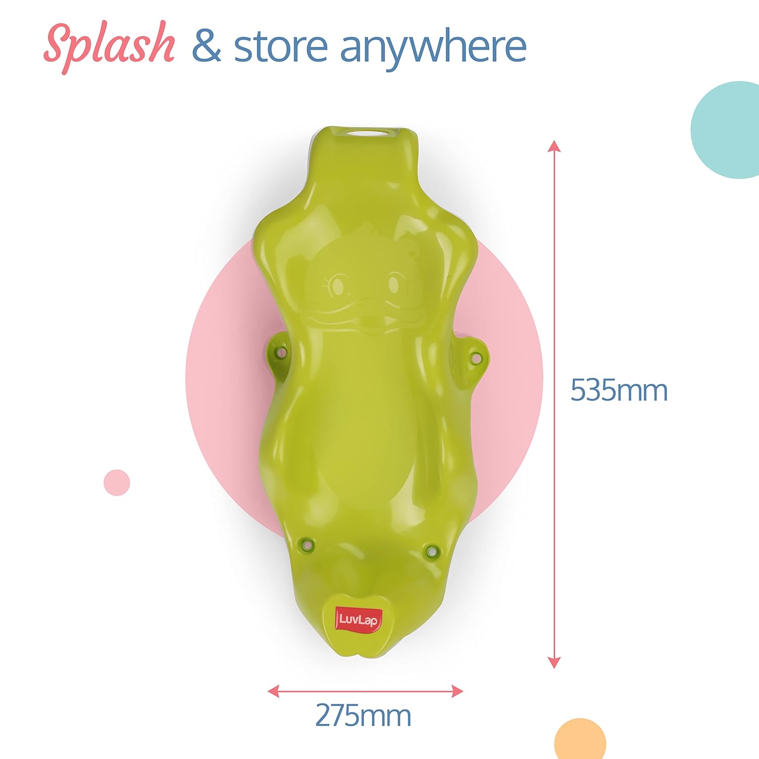 LuvLap Anti Slip Baby Plastic Bath Chair, Baby Bath Seat/Sling with Non Slip Strong Suction Base, Baby Shower, for Infants & Toddlers