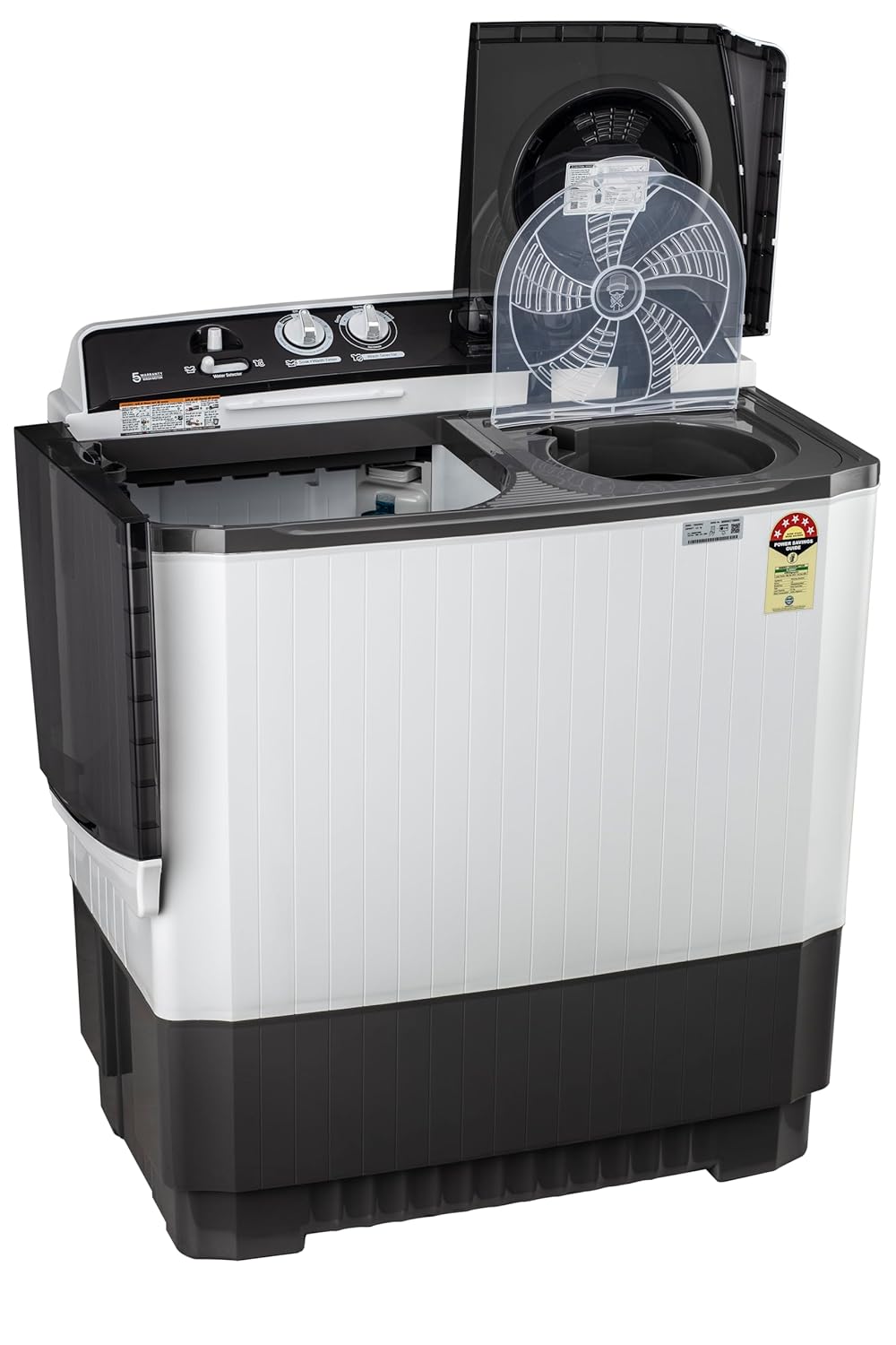 LG 9.5 kg 5 Star Wind jet dry Semi-Automatic Top Load Washing Machine