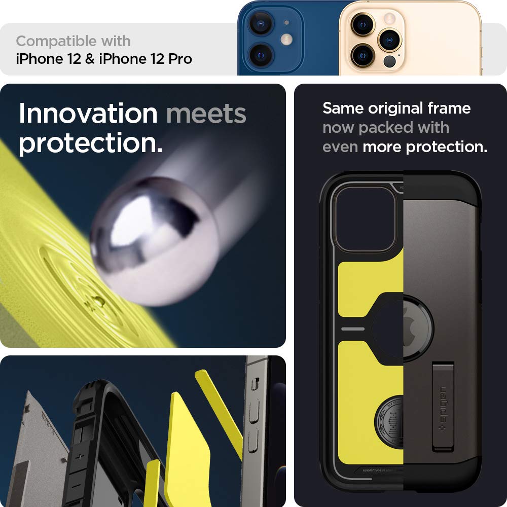Spigen Tough Armor Back Cover Case Compatible with iPhone 12 Pro Max