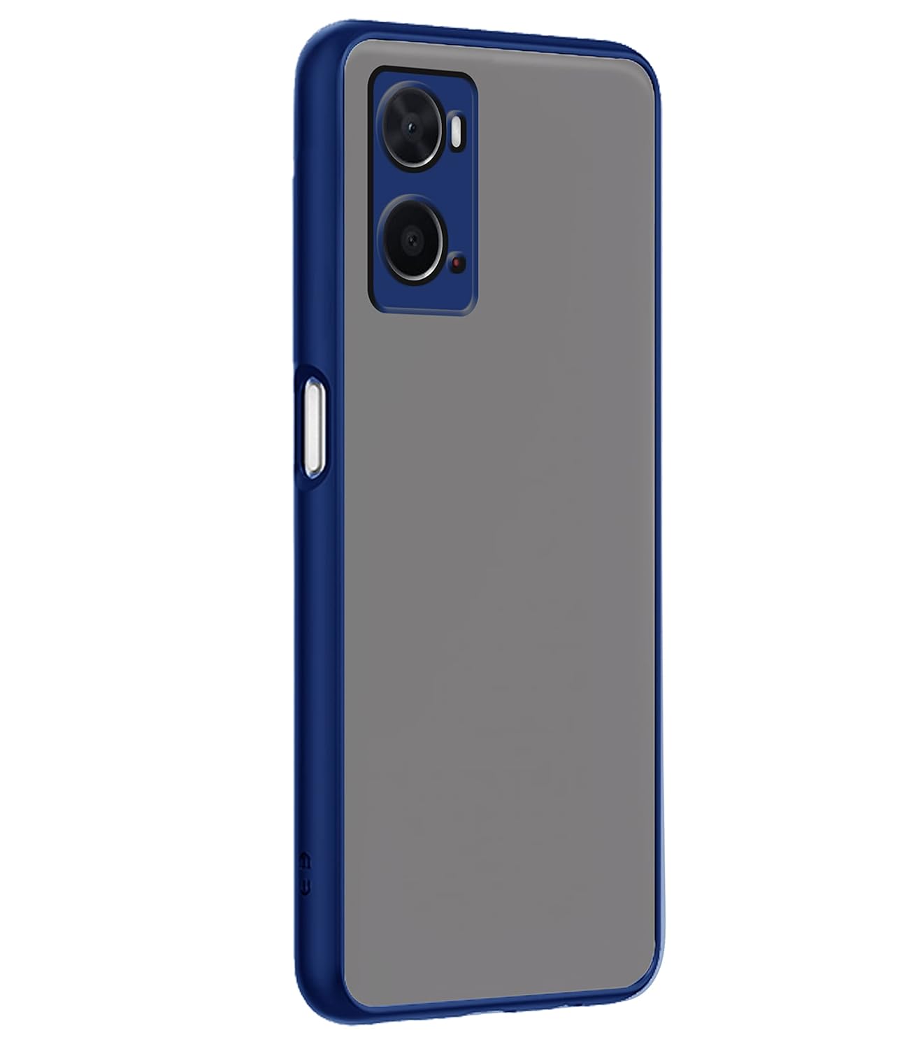 Protect Oppo A76 / Oppo A96 / Oppo A36 Back Cover | Hybrid Smoked Back | Full Camera Protection | Raised Edges | Super Soft-Touch | Bumper Case