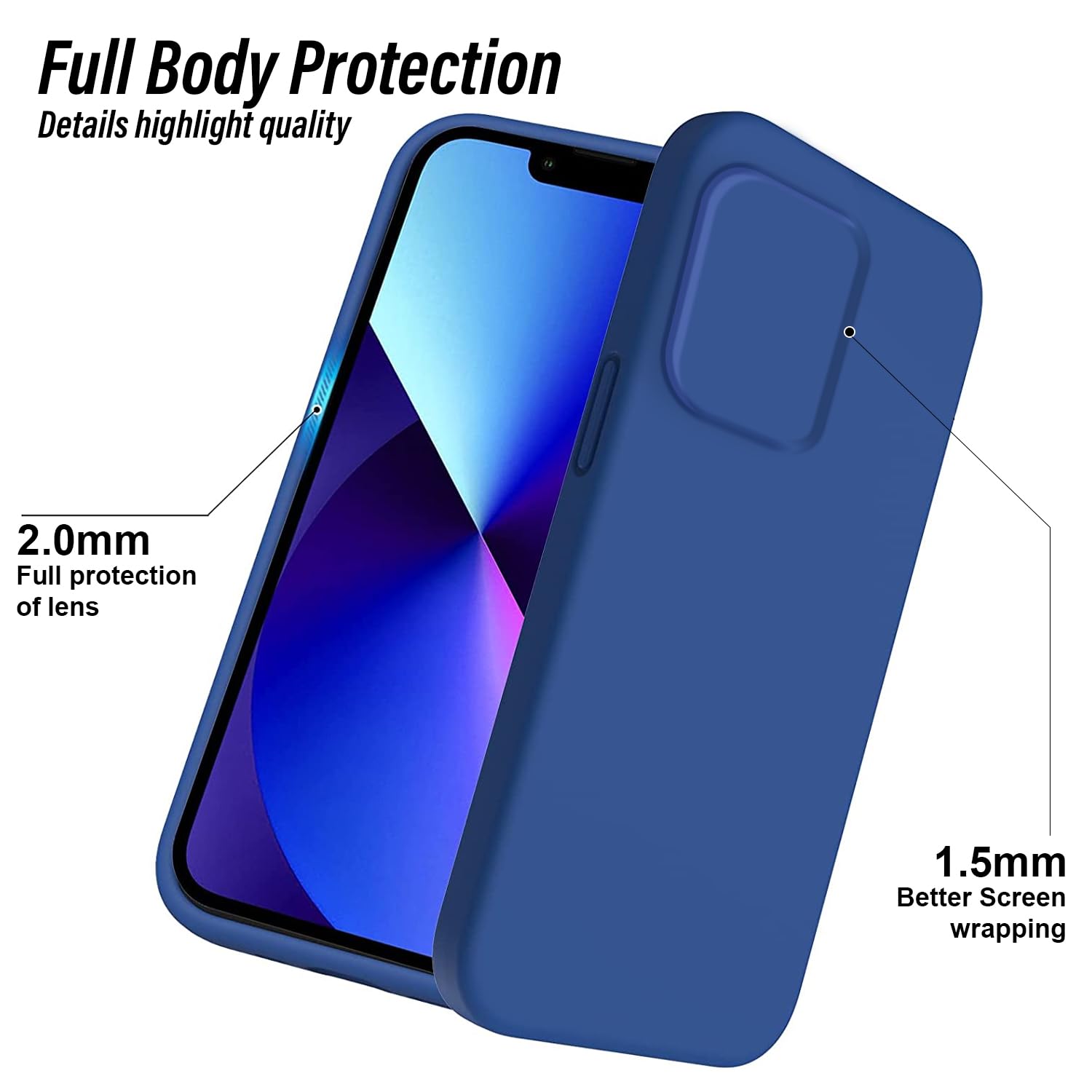 Protect Liquid Silicone Back Cover for realme P1 Pro 5G | Inner Microfiber Velvet | Camera Protection Anti Shock Back Case