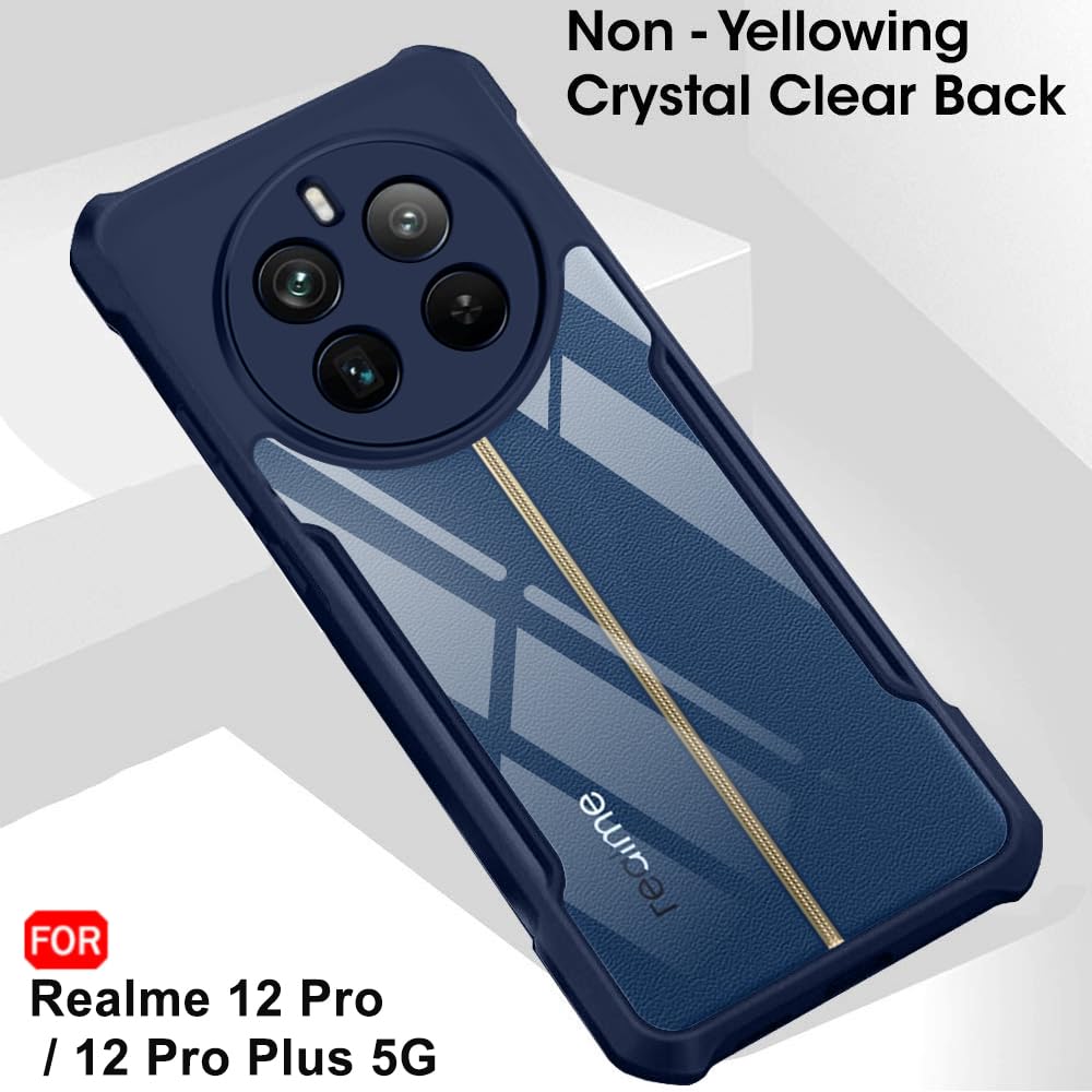 Protect ShockProof Crystal Clear Back Cover Case For Realme P1 Pro