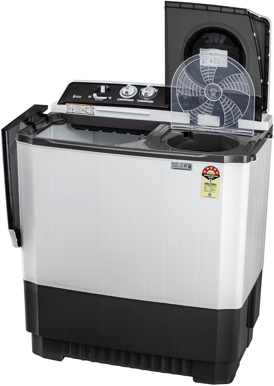 LG 9.5 kg 5 Star Wind jet dry Semi-Automatic Top Load Washing Machine