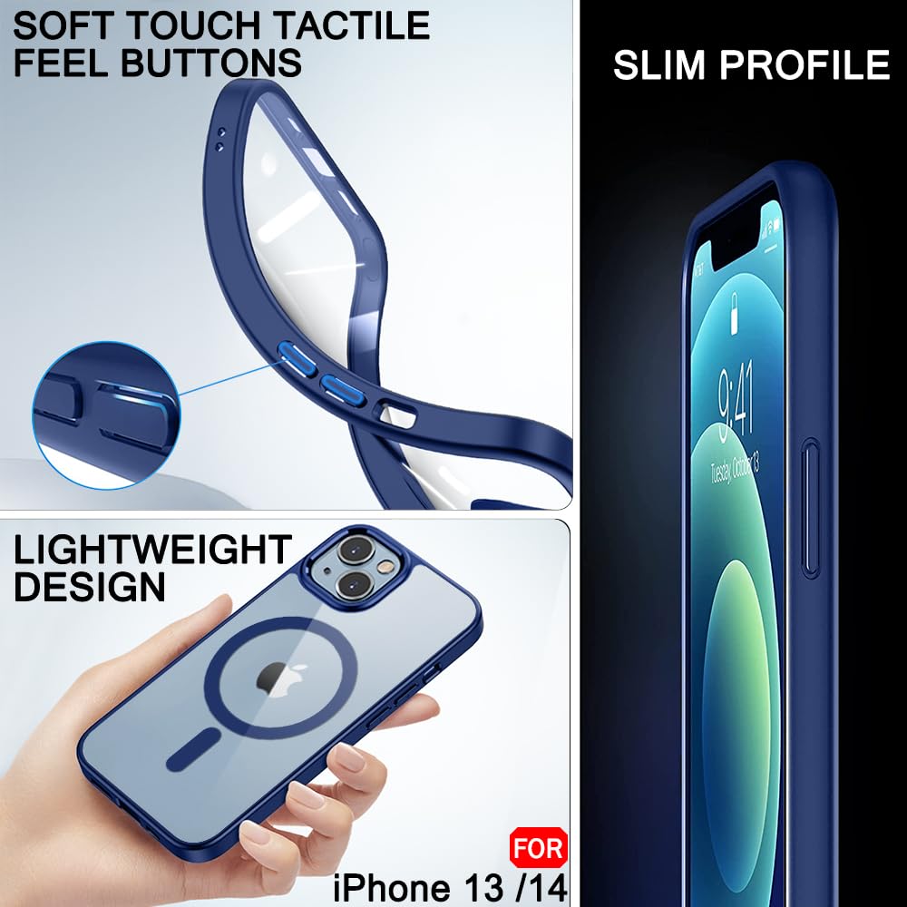 Protect Ultra-Hybrid Back Cover Case for iPhone 14 Compatible with MagSafe | Camera Protection | Crystal Clear Transparent Back Cover