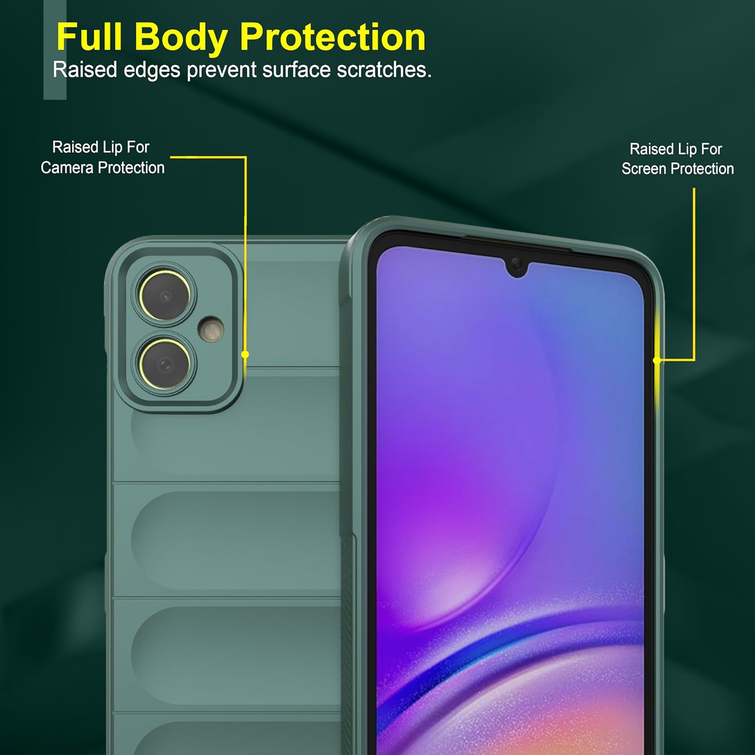 Protect Back Case Compatible for Samsung Galaxy M05 Back Case Cover | Liquid Silicon Case