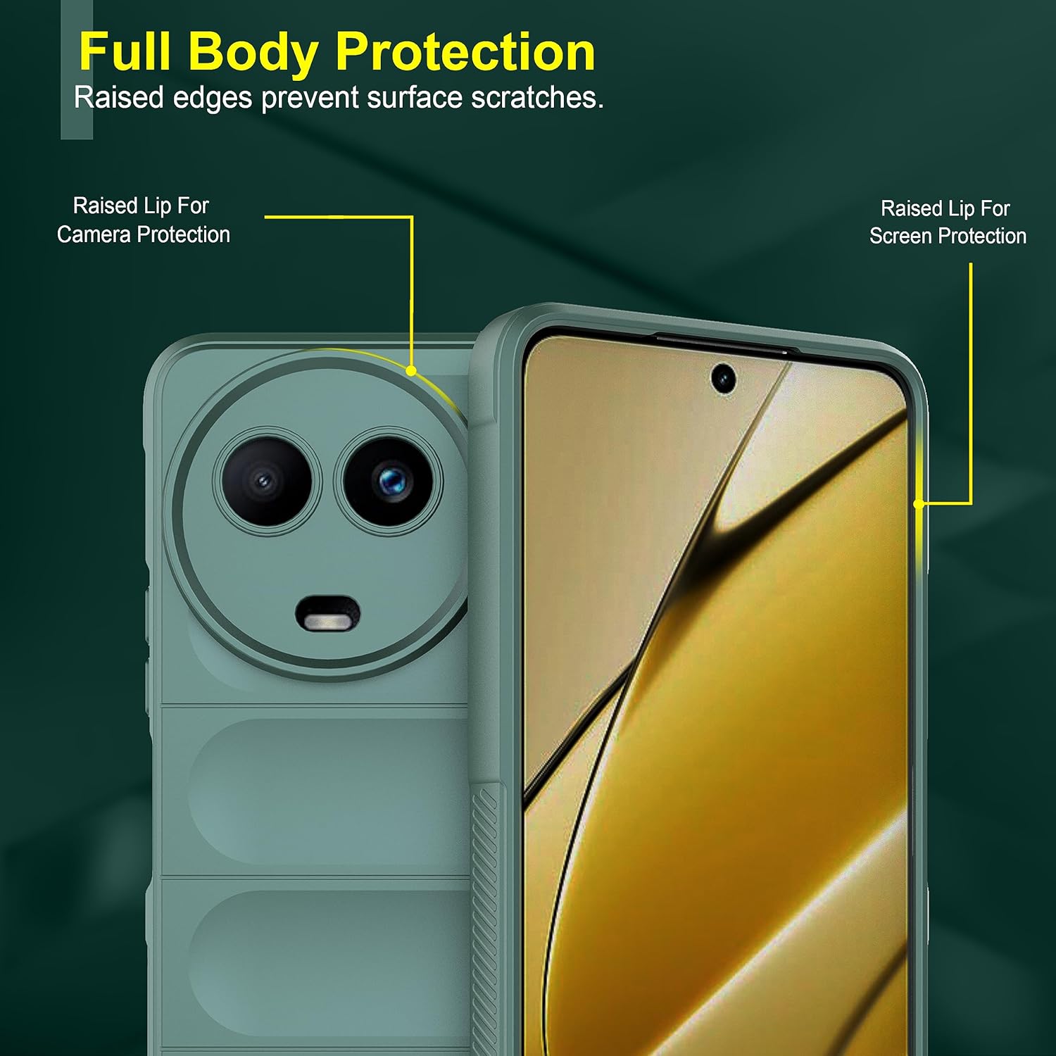Portect Back Case Cover for Realme C67 5G | Liquid Silicon Case for Realme C67 5G with Camera Protection