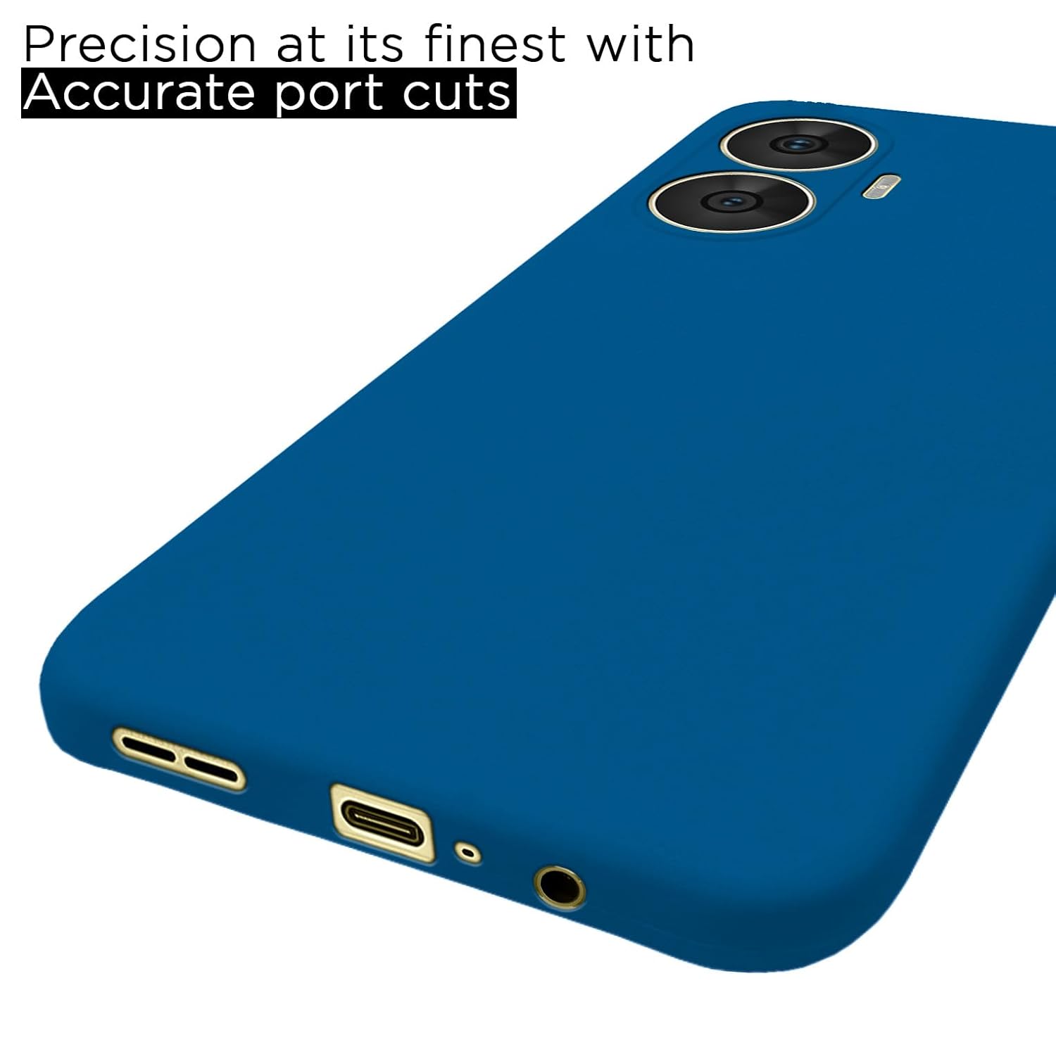 Protect Back Cover Soft Matte Liquid Silicone TPU | Camera Protection | Shockproof Slim Back Case for Realme C55