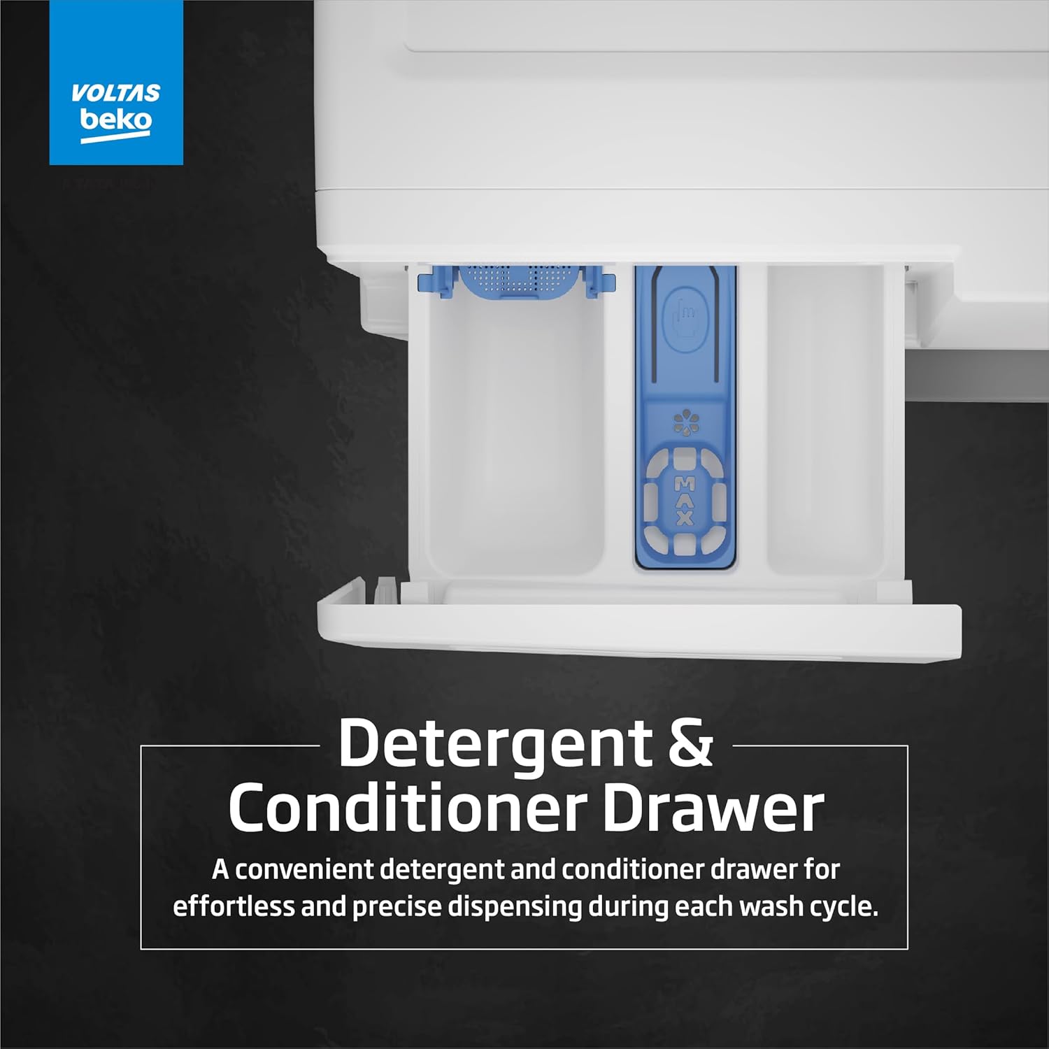 Voltas Beko, A Tata Product 6 Kg 5 Star Fully Automatic Front Loading Washing Machine