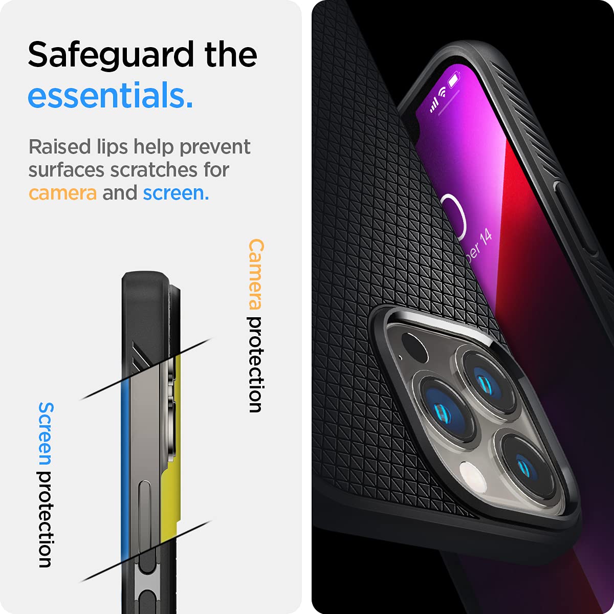 Spigen Liquid Air Back Cover Case Compatible with iPhone 13 Pro