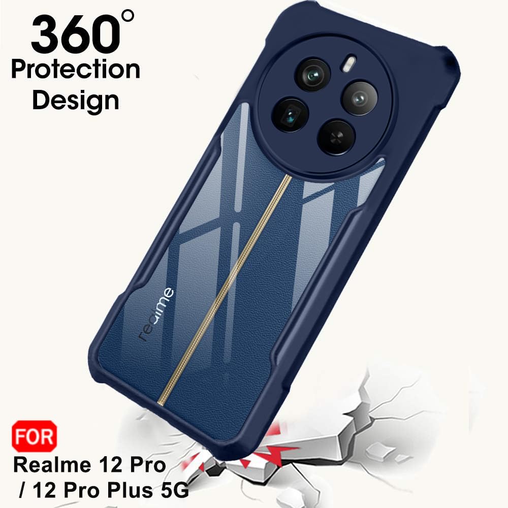 Protect ShockProof Crystal Clear Back Cover Case For Realme P1 Pro