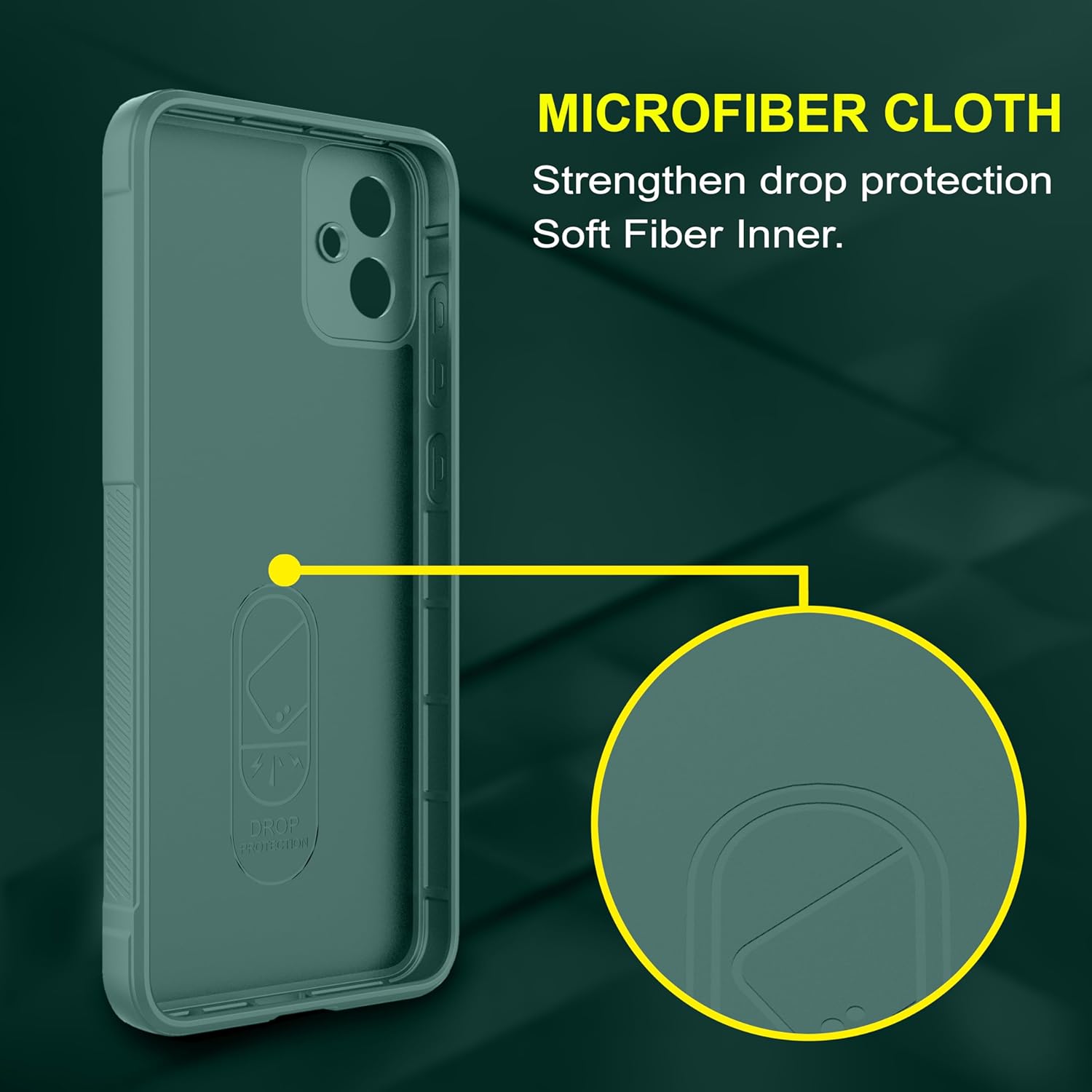 Protect Back Case Compatible for Samsung Galaxy M05 Back Case Cover | Liquid Silicon Case