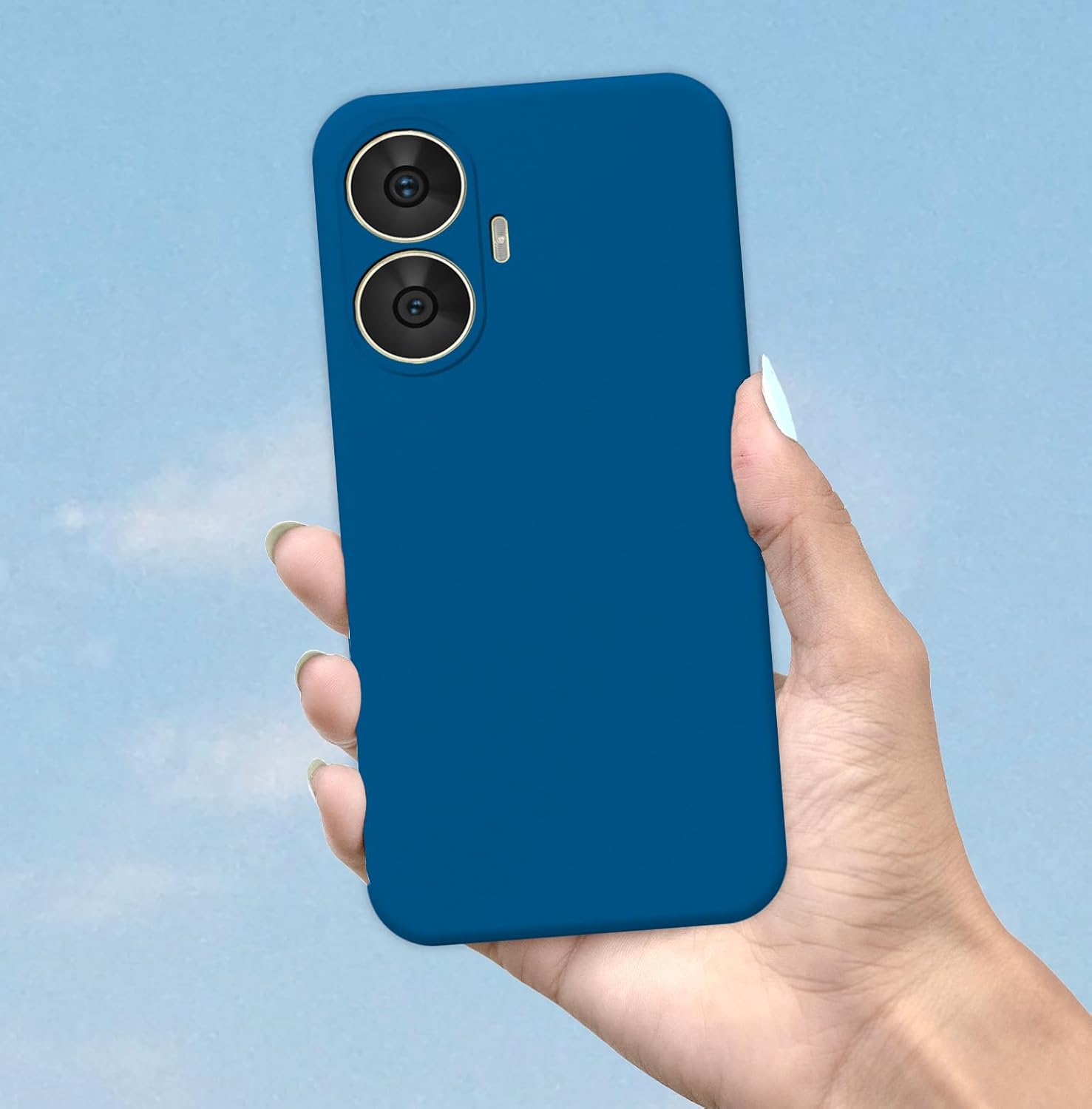 Protect Back Cover Soft Matte Liquid Silicone TPU | Camera Protection | Shockproof Slim Back Case for Realme C55