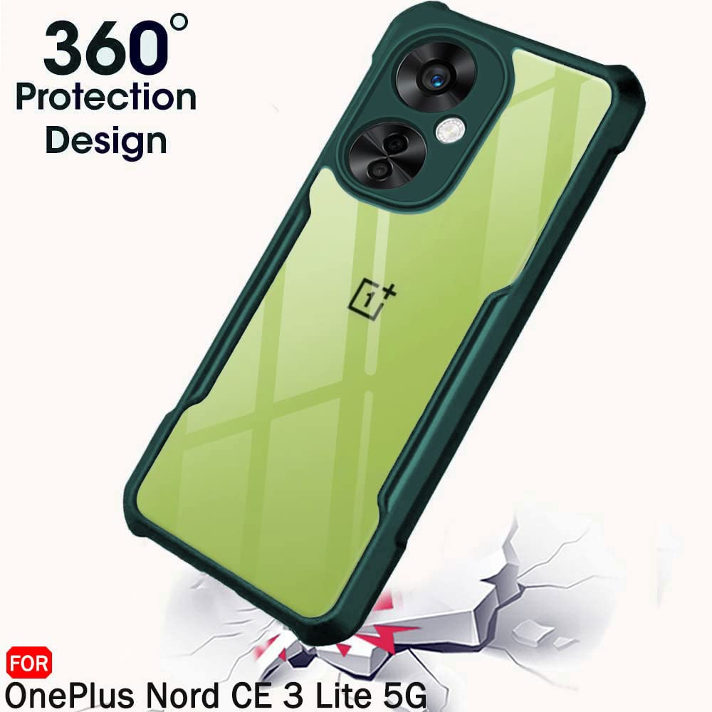 Protect Crystal Clear Back Cover Case for OnePlus Nord CE 3 Lite 5G | 360 Degree Protection | Shock Proof Design