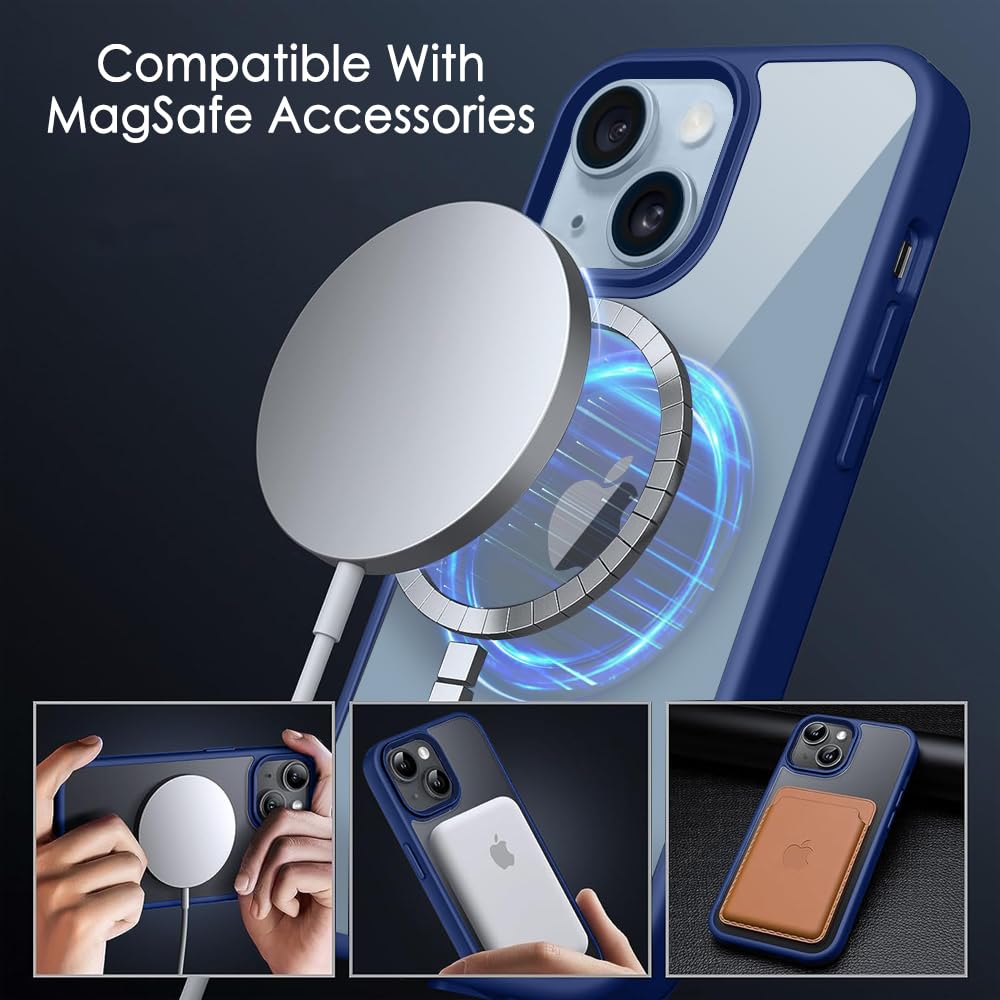 Protect Ultra-Hybrid Back Cover Case for iPhone 14 Compatible with MagSafe | Camera Protection | Crystal Clear Transparent Back Cover