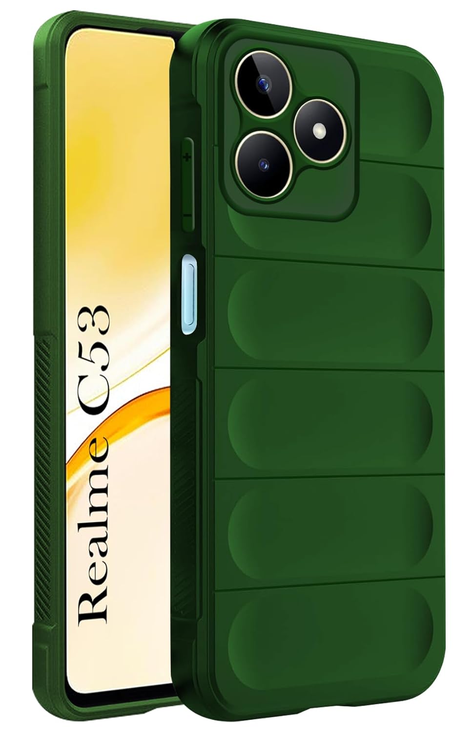 Protect Back Cover Case for Realme C53 (Matte Liquid Silicone | Micro-Fiber Cloth Inside | Camera Protection | Shockproof