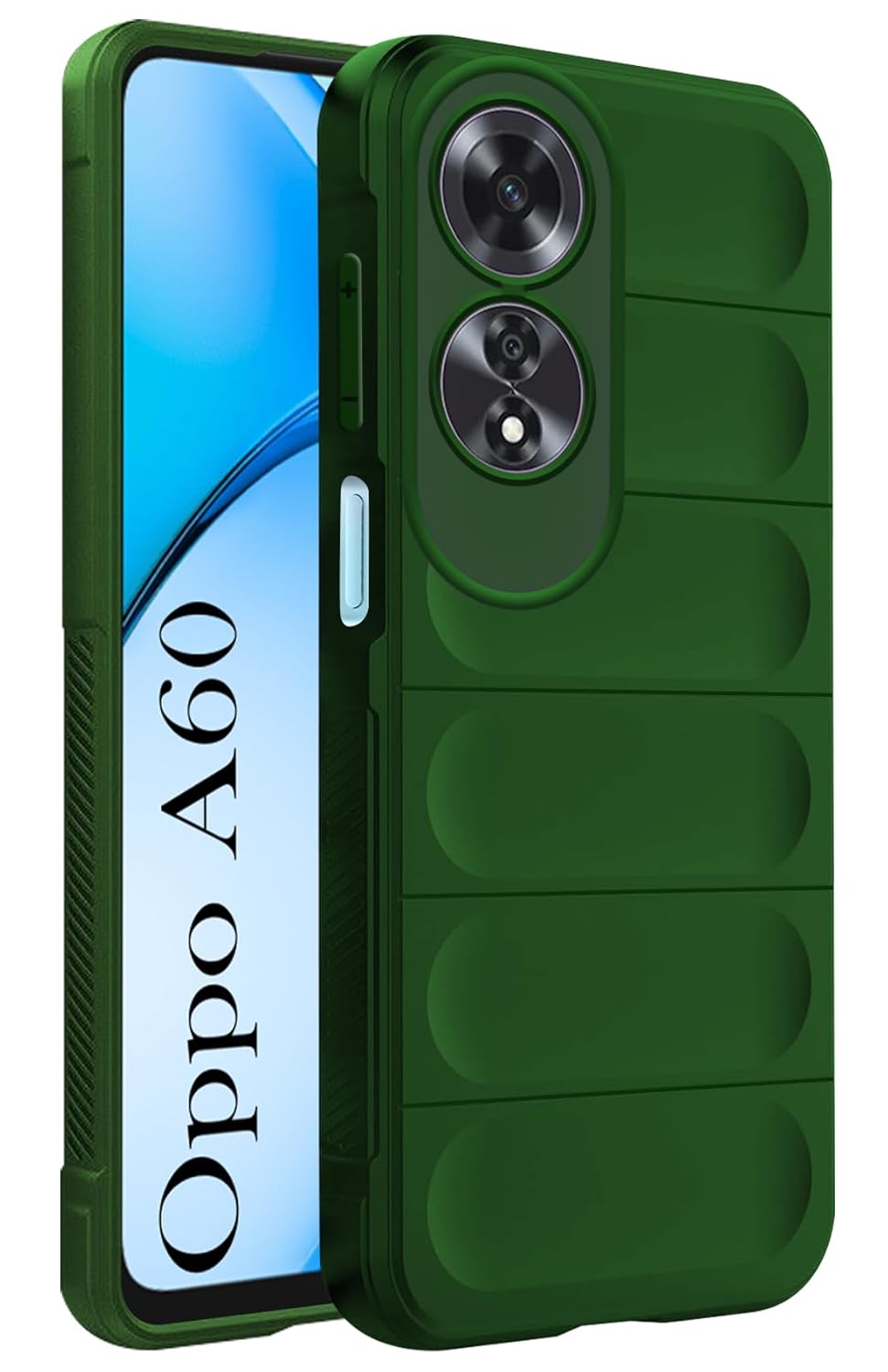 Protect Back Cover Case for Oppo A60 (Matte Liquid Silicone | Micro-Fiber Cloth Inside | Camera Protection | Shockproof