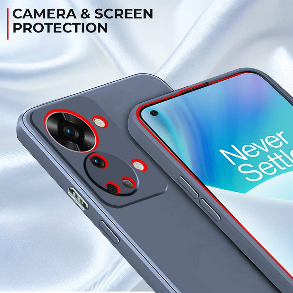 Protect Back Cover for OnePlus Nord 2T 5G Back Cover Camera Protection Soft Silicone Protective Back Cover Designed for OnePlus Nord 2T 5G