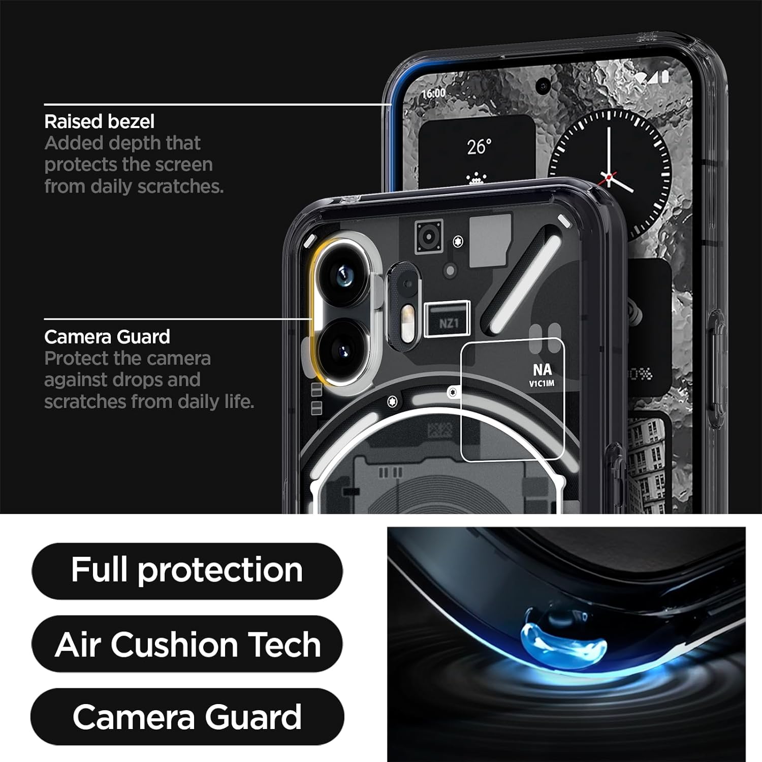 Spigen Ultra Hybrid Back Cover Case Compatible with Nothing Phone 2