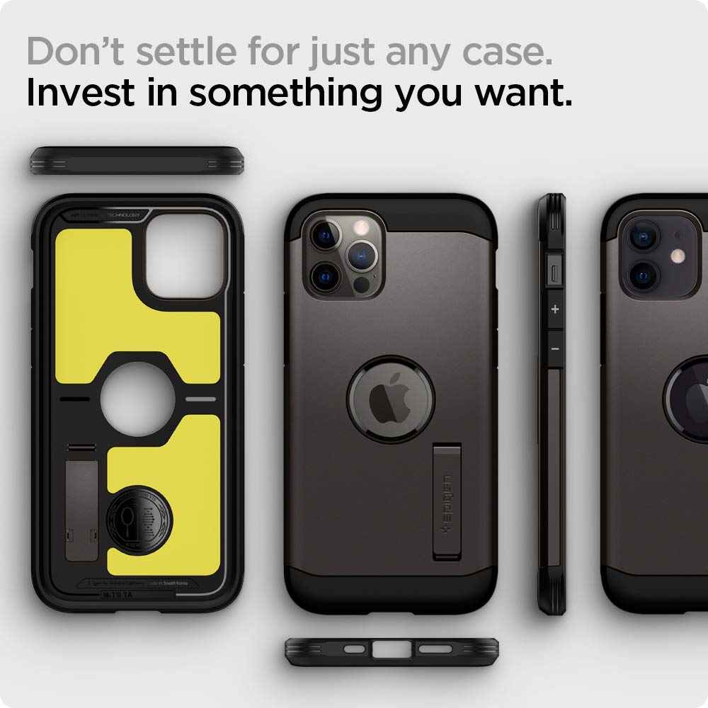 Spigen Tough Armor Back Cover Case Compatible with iPhone 12 Pro Max