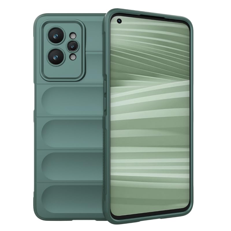 Protect Liquid Silicon Back Cover Case for Realme GT 2 Pro 5G, Shockproof Military Grade Protection with Micro-Fibre Inner Side, Built-in Anti-Slip Grip