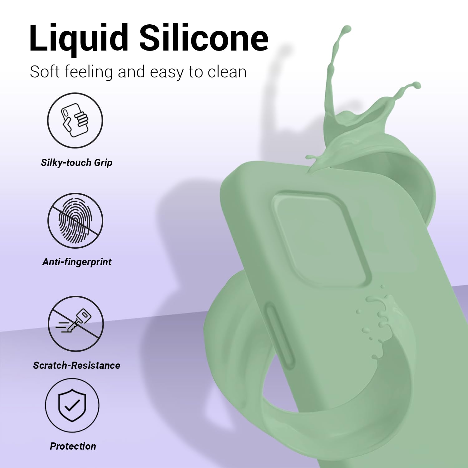 Protect Liquid Silicone Back Cover for realme P1 Pro 5G | Inner Microfiber Velvet | Camera Protection Anti Shock Back Case