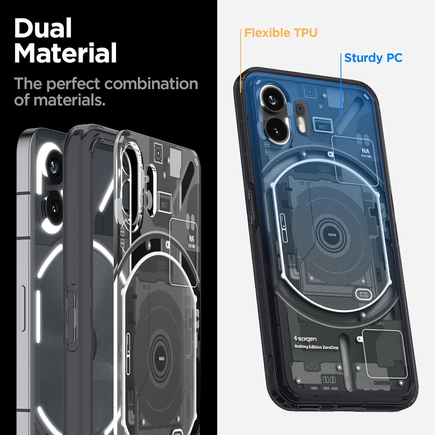 Spigen Ultra Hybrid Back Cover Case Compatible with Nothing Phone 2