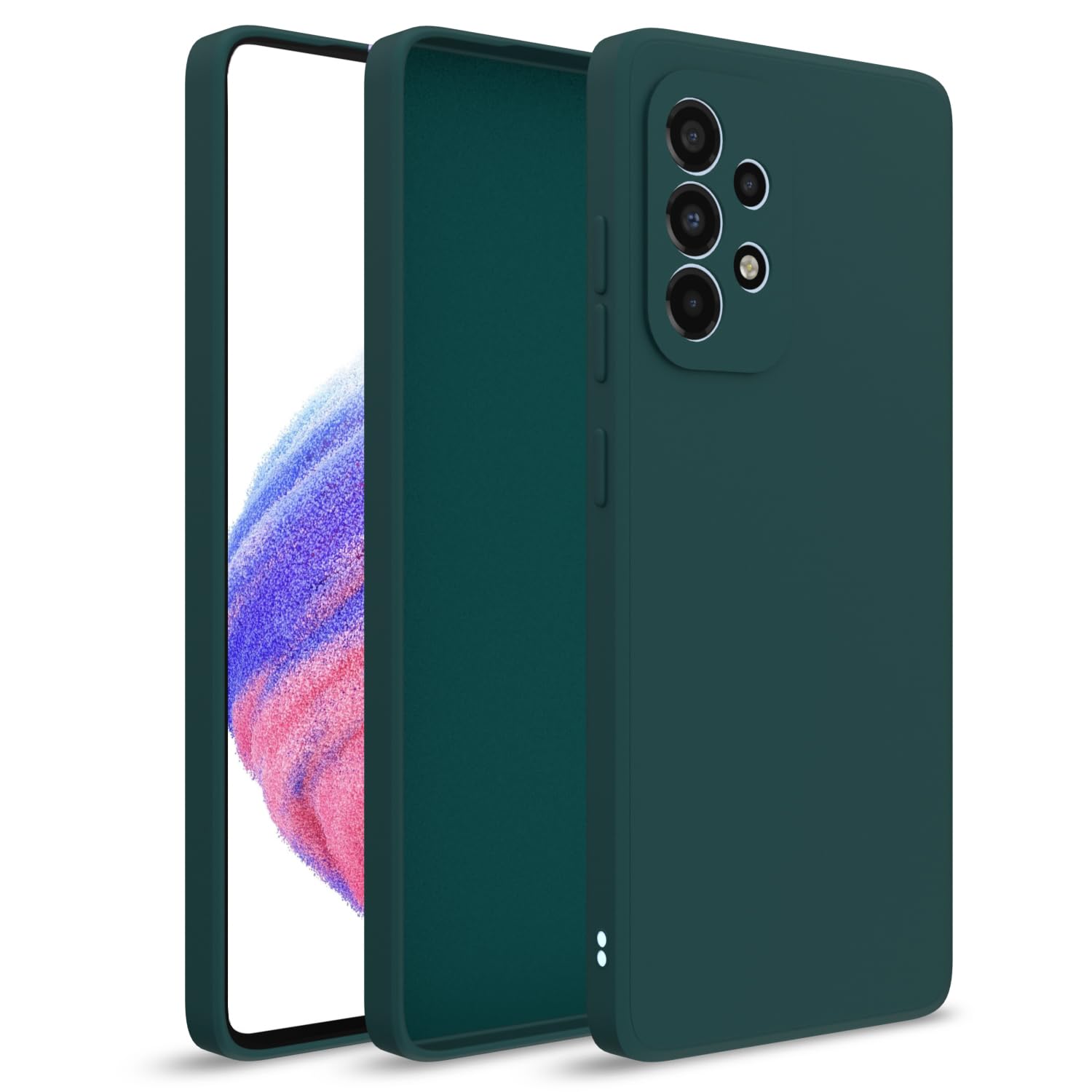 Protect Samsung Galaxy A53 5G Back Cover Soft Matte Liquid Silicone TPU | Camera Protection | Shockproof Slim Back Case for Samsung Galaxy A53 5G