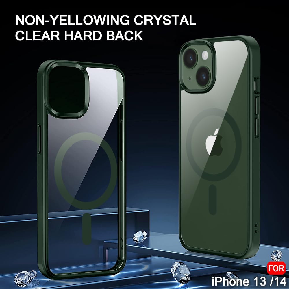 Protect Ultra-Hybrid Back Cover Case for iPhone 14 Compatible with MagSafe | Camera Protection | Crystal Clear Transparent Back Cover