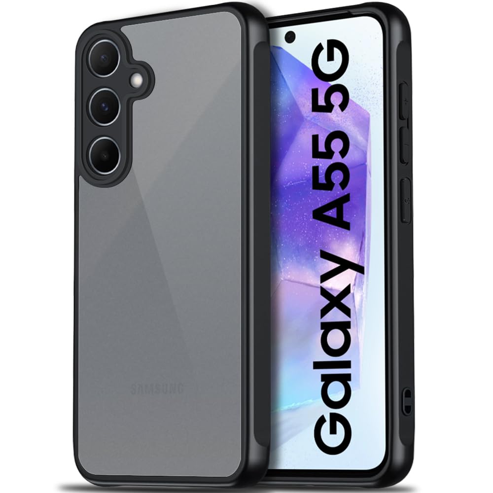 Protect Ultra-Hybrid Shockproof Back Cover Case for Samsung Galaxy A55 5G | Camera Protection Bump | Hard Back Cover Case