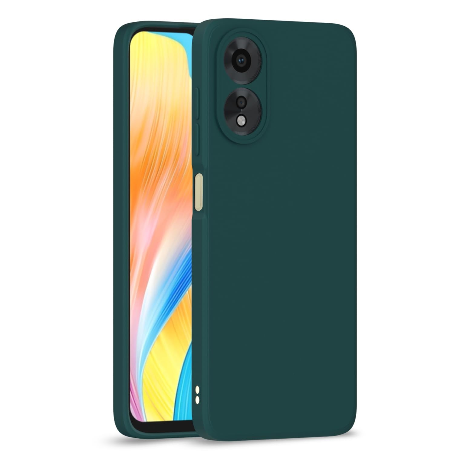 Protect Oppo A38 4G / Oppo A18 4G Back Cover Camera Protection Shockproof Soft Matte Silicone Back Case
