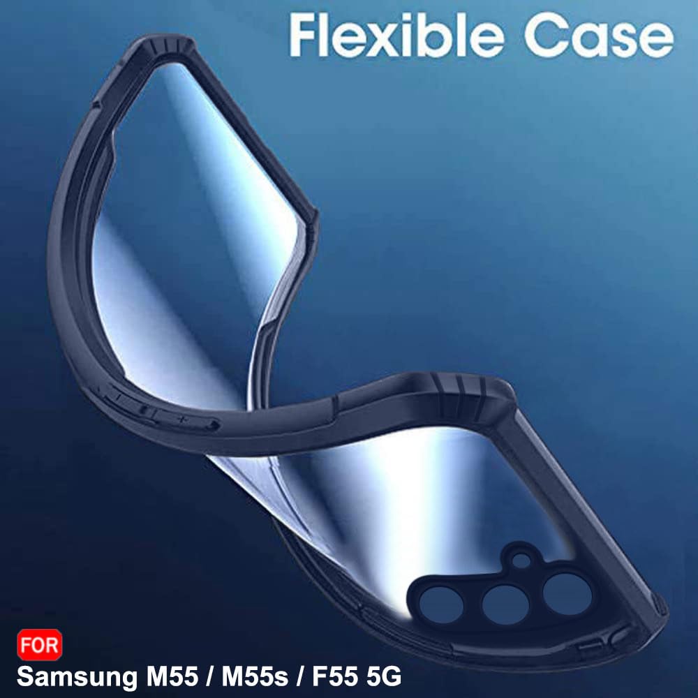Protect Crystal Clear Back Cover Case for Samsung Galaxy M55 / M55s / F55 5G | 360 Degree Protection | Protective Design | Transparent Cover