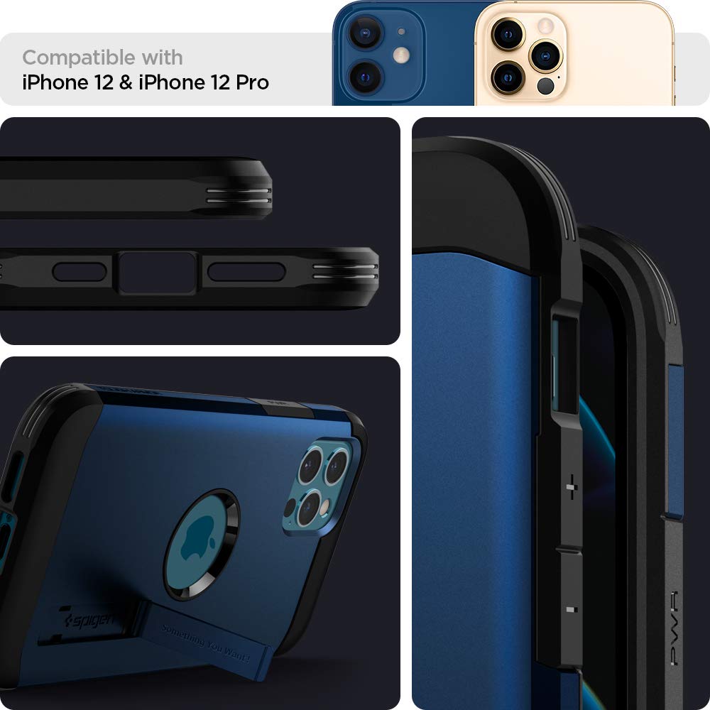 Spigen Tough Armor Back Cover Case Compatible with iPhone 12 Pro Max
