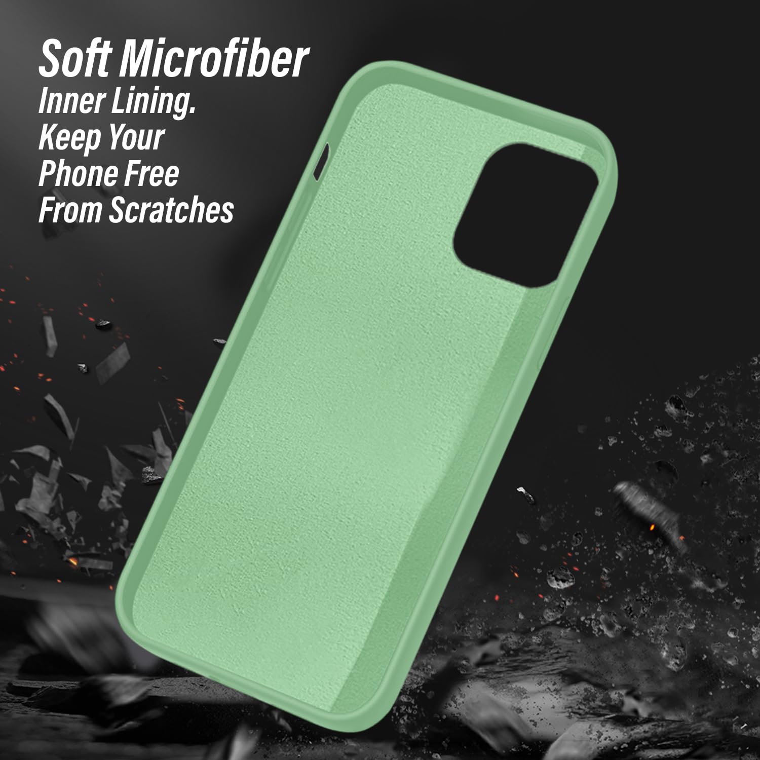 Protect Liquid Silicone Back Cover for realme P1 Pro 5G | Inner Microfiber Velvet | Camera Protection Anti Shock Back Case