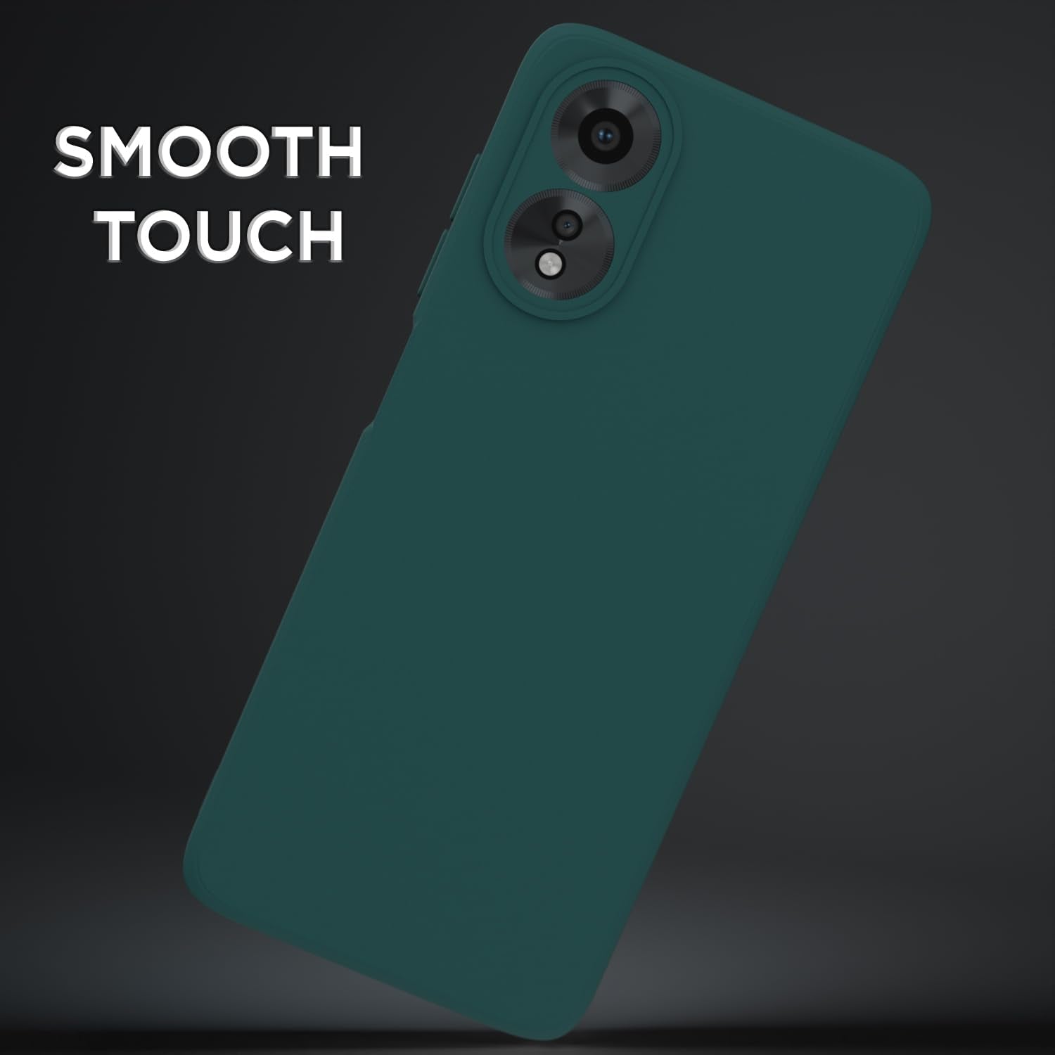Protect Oppo A38 4G / Oppo A18 4G Back Cover Camera Protection Shockproof Soft Matte Silicone Back Case