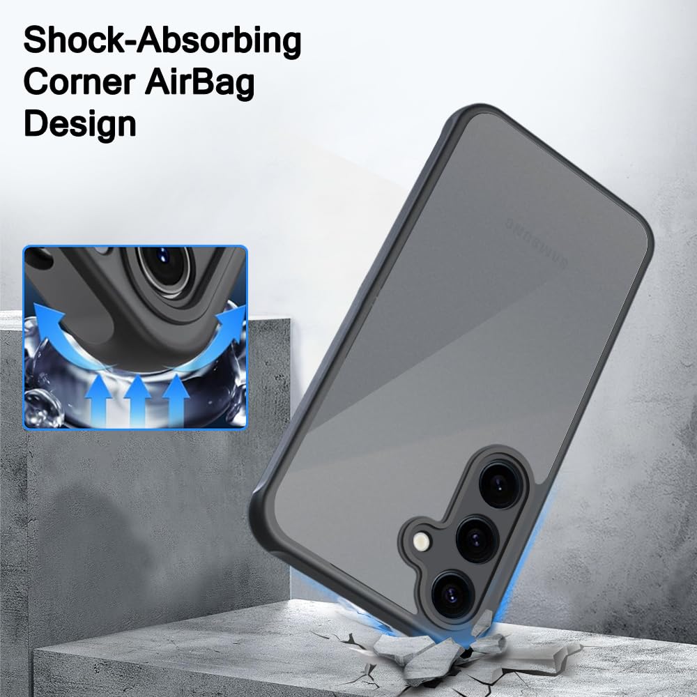 Protect Ultra-Hybrid Shockproof Back Cover Case for Samsung Galaxy A55 5G | Camera Protection Bump | Hard Back Cover Case