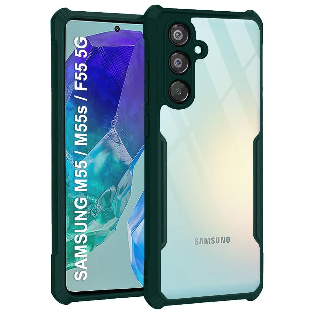 Protect Crystal Clear Back Cover Case for Samsung Galaxy M55 / M55s / F55 5G | 360 Degree Protection | Protective Design | Transparent Cover