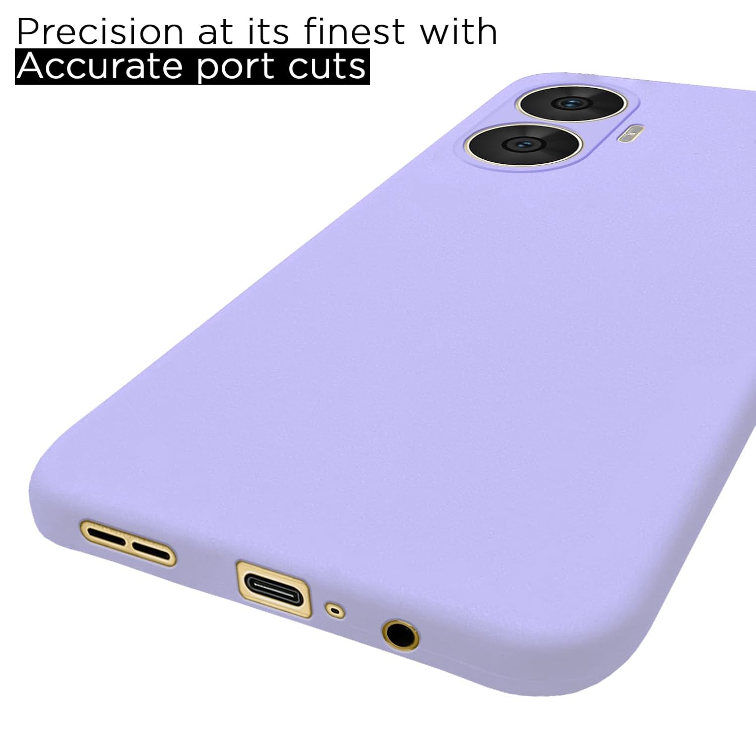 Protect Back Cover Soft Matte Liquid Silicone TPU | Camera Protection | Shockproof Slim Back Case for Realme C55