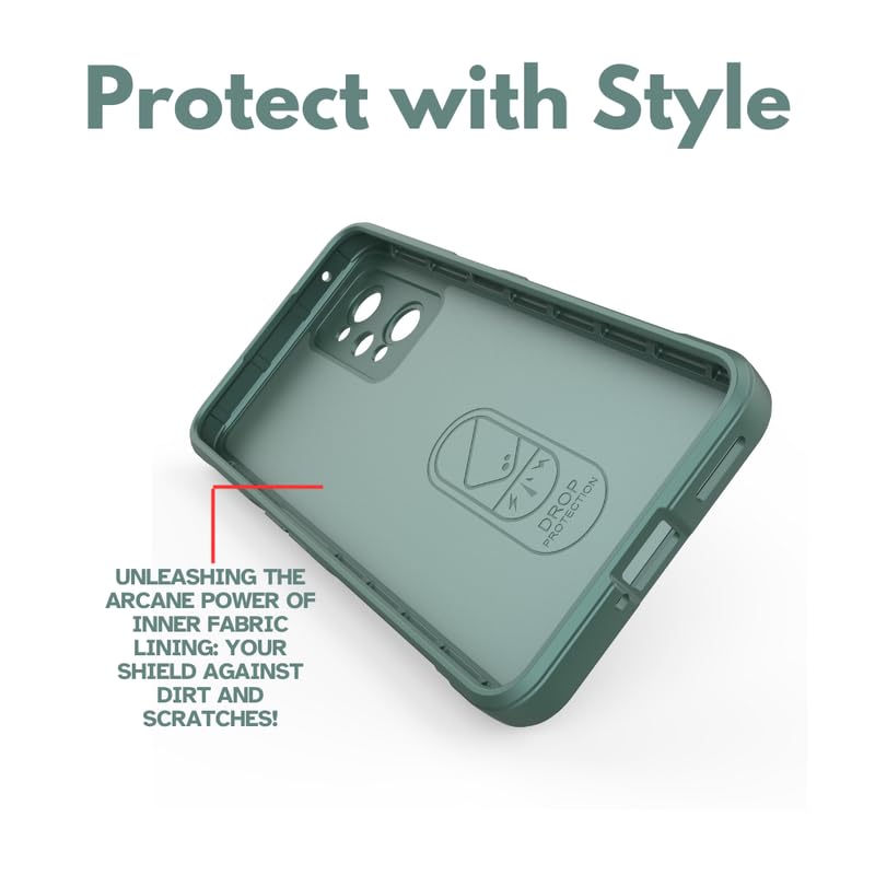 Protect Liquid Silicon Back Cover Case for Realme GT 2 Pro 5G, Shockproof Military Grade Protection with Micro-Fibre Inner Side, Built-in Anti-Slip Grip