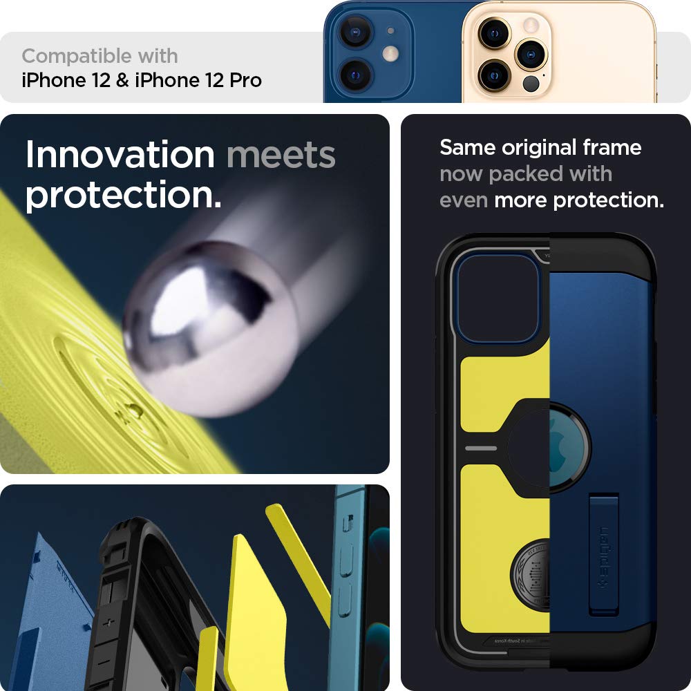 Spigen Tough Armor Back Cover Case Compatible with iPhone 12 Pro Max