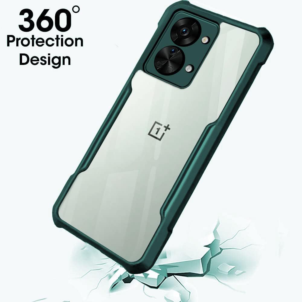 Protect Shockproof Clear Back Cover Case for OnePlus Nord 2T 5G | 360 Degree Protection | Hard Transparent Back Cover Case