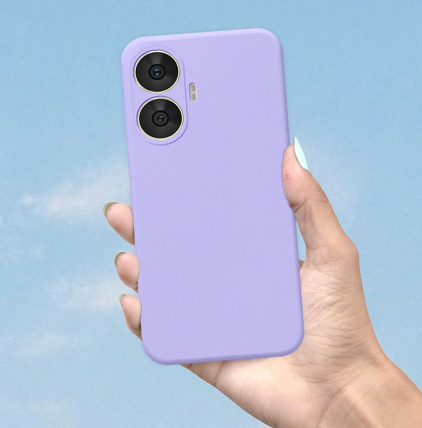 Protect Back Cover Soft Matte Liquid Silicone TPU | Camera Protection | Shockproof Slim Back Case for Realme C55