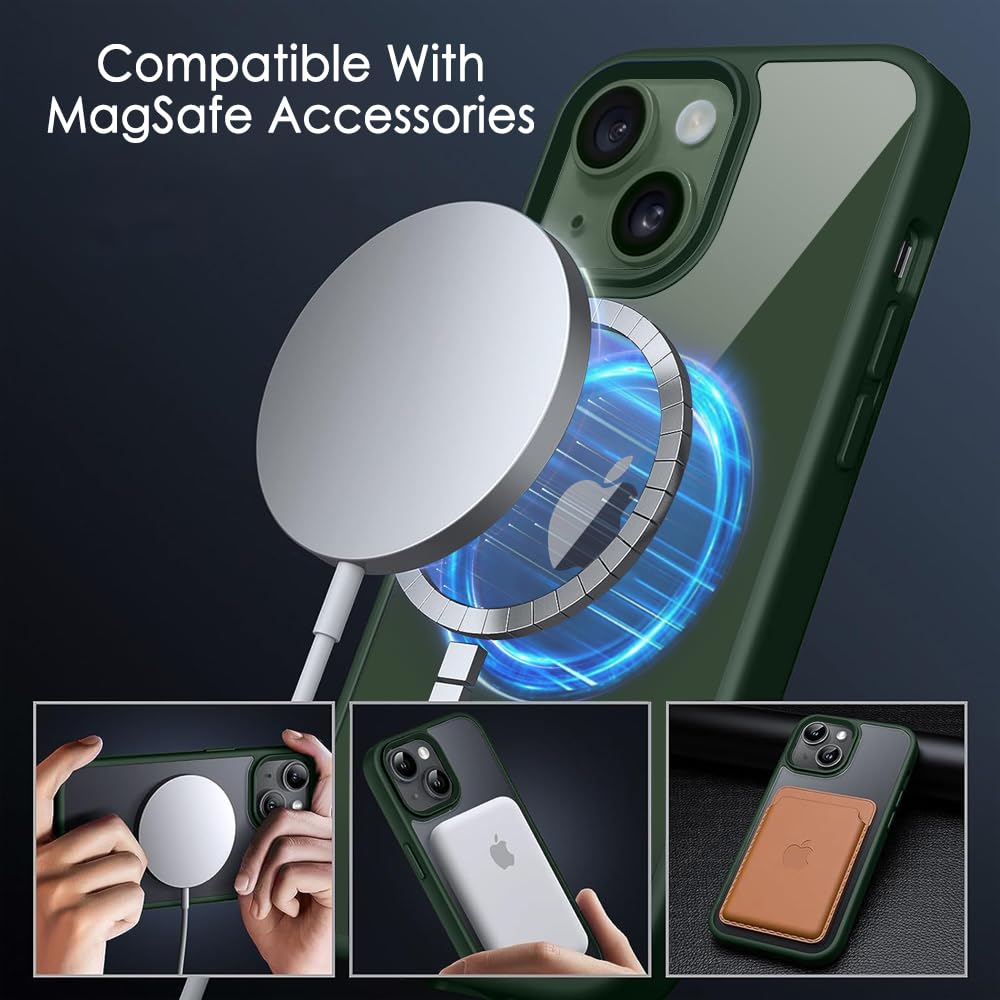 Protect Ultra-Hybrid Back Cover Case for iPhone 14 Compatible with MagSafe | Camera Protection | Crystal Clear Transparent Back Cover