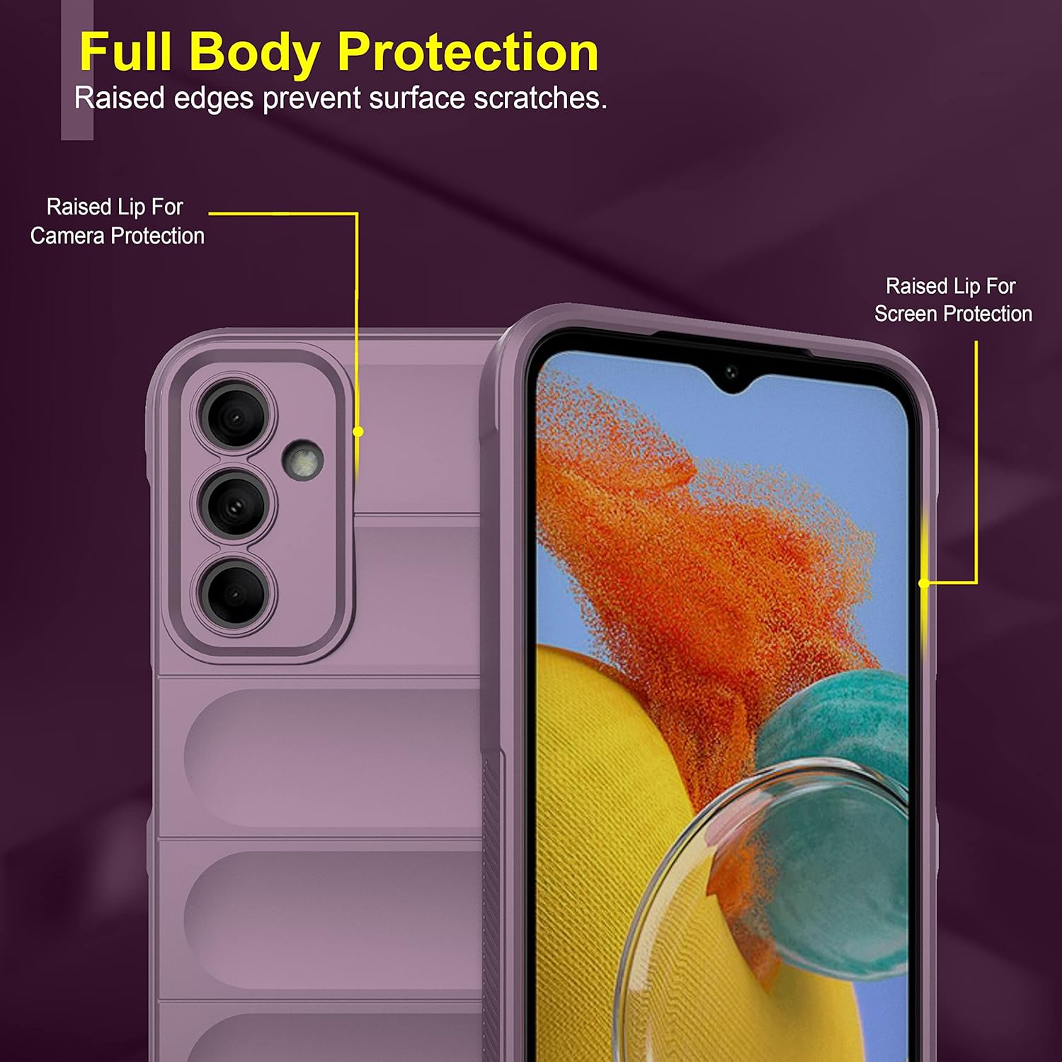 Protect Back Case Cover for Samsung Galaxy M14 5G | Compatible for Samsung Galaxy M14 5G Back Cover | Liquid Silicon Case