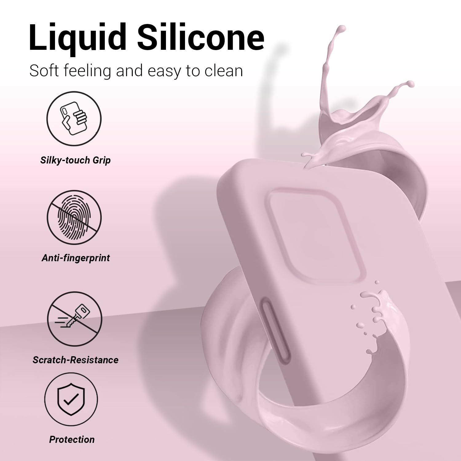 Protect Liquid Silicone Back Cover for realme P1 Pro 5G | Inner Microfiber Velvet | Camera Protection Anti Shock Back Case