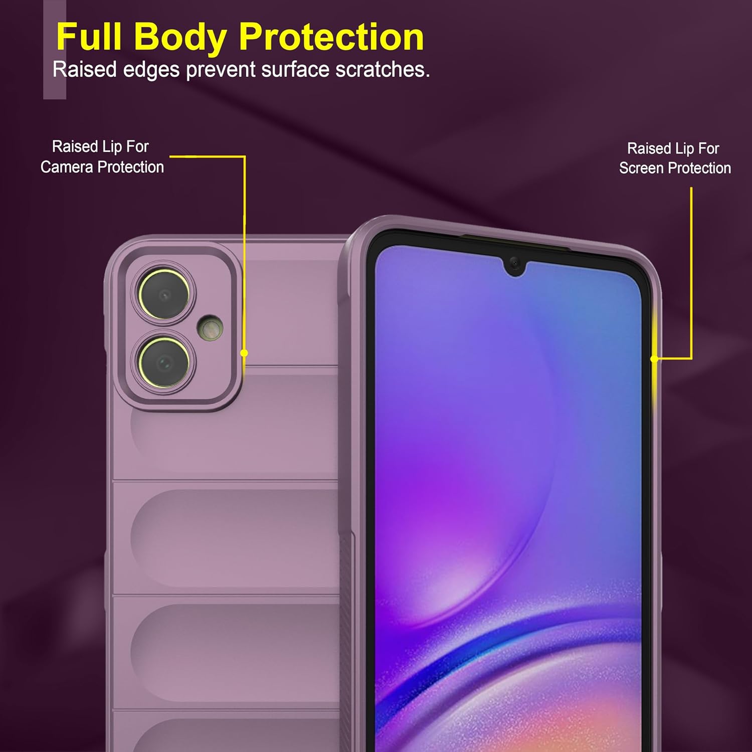 Protect Back Case Compatible for Samsung Galaxy M05 Back Case Cover | Liquid Silicon Case