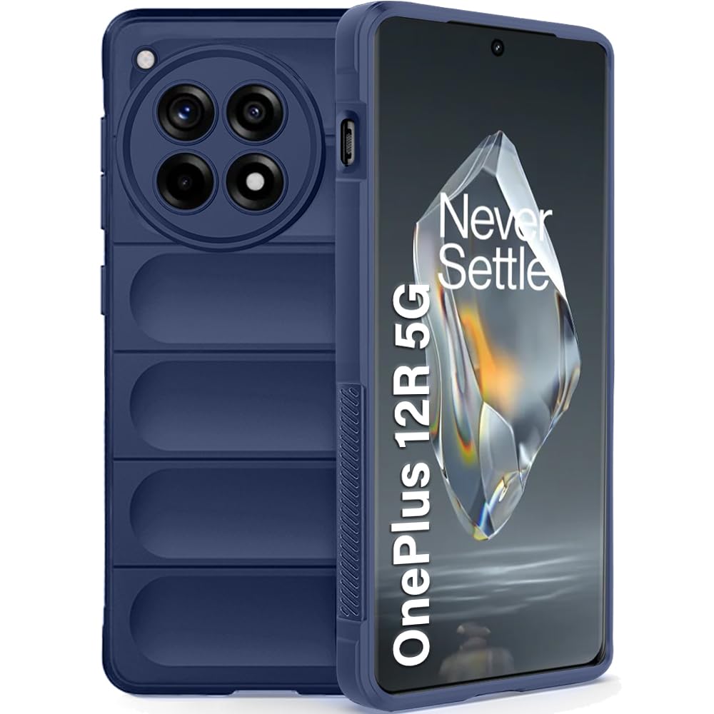 Protect Liquid Silicon Back Cover Case for OnePlus 12R 5G | Shockproof Military Grade Protection | Micro-Fibre Cloth On Inner Side