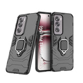 Protect Rugged Oppo Reno 12 Pro (5G) Kickstand Case | Built-in Stand Rotating Ring Holder | Military Grade Armor Bumper Back Cover