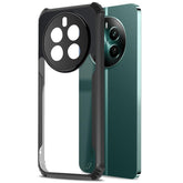 Protect Realme Narzo 70 5G Back Cover | Transparent Crystal Clear Hard PC Back Case with TPU Bumper, Drop Protection Case Cover